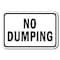 Signmission 18 in Height, 0.12 in Width, Aluminum, 12" x 18", A-1218 No Dumping - NoDump A-1218 No Dumping - NoDump - alternate 1